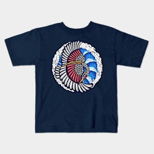 Japanese Heron Kids T-Shirt